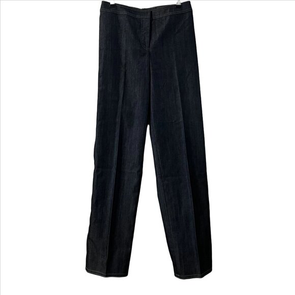 St. John Women's Flat Front Straight Leg Denim Jeans Size 4 EUC‎ - Picture 2 of 8